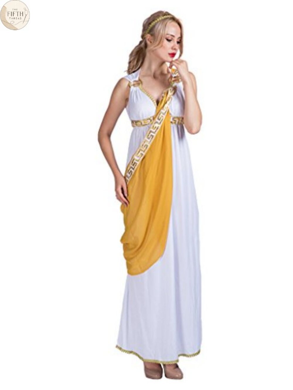 EraSpooky Roman Lady Greek Goddess Costume Toga One Size
